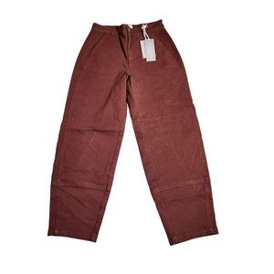Everlane The Utility Barrel Pant In Rosewood New Women's Size 4T